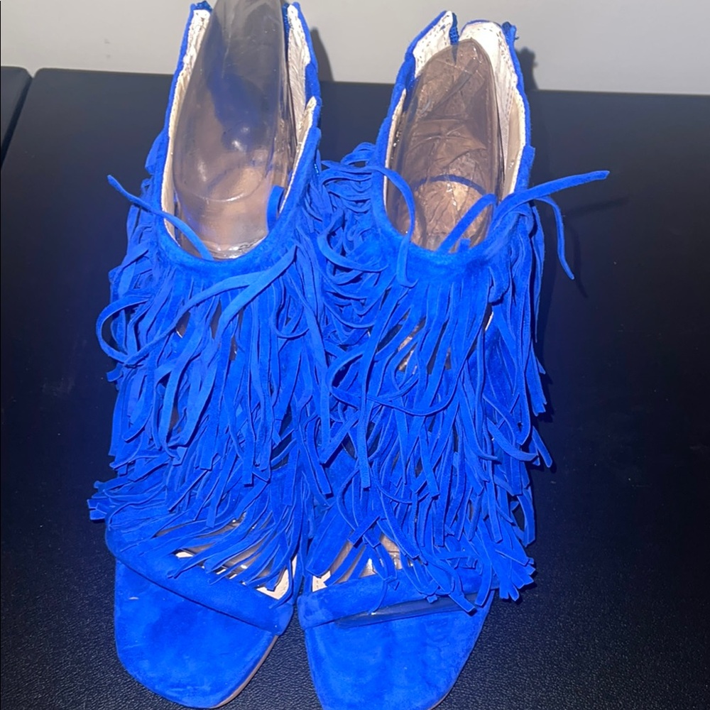 Brand new beautiful Blue Fringe Women's Shoes